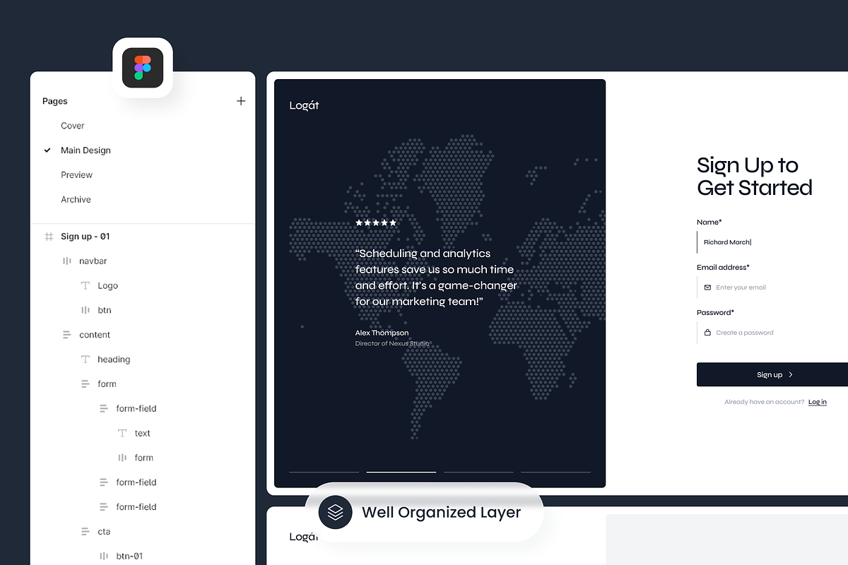 Logát - Login & Sign Up Kit, a Websites & App Template by SLAB! Design (Photo 3 of 4)