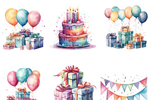 Happy Birthday Collection Clipart