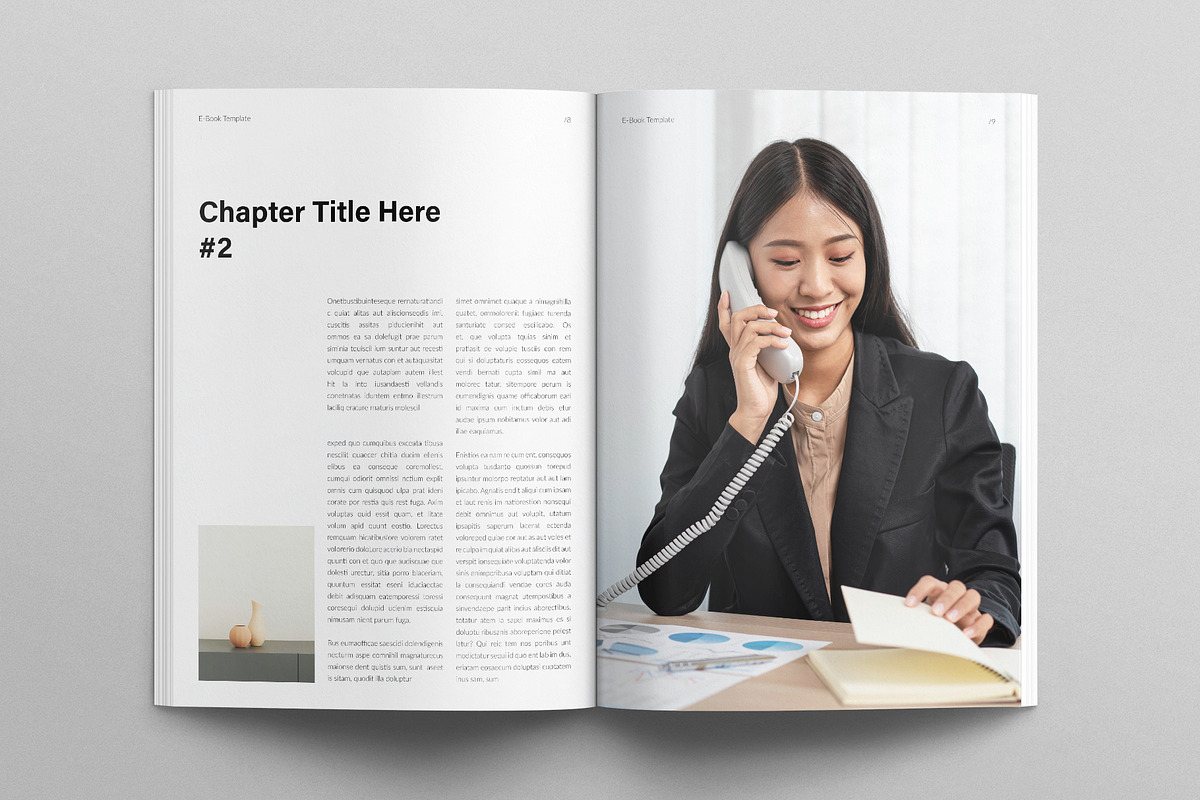 Minimal Editorial E-Book Template, a Magazine Template by E-Type (Photo 4 of 7)