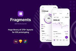 Fragments IOS Wireframe Kit