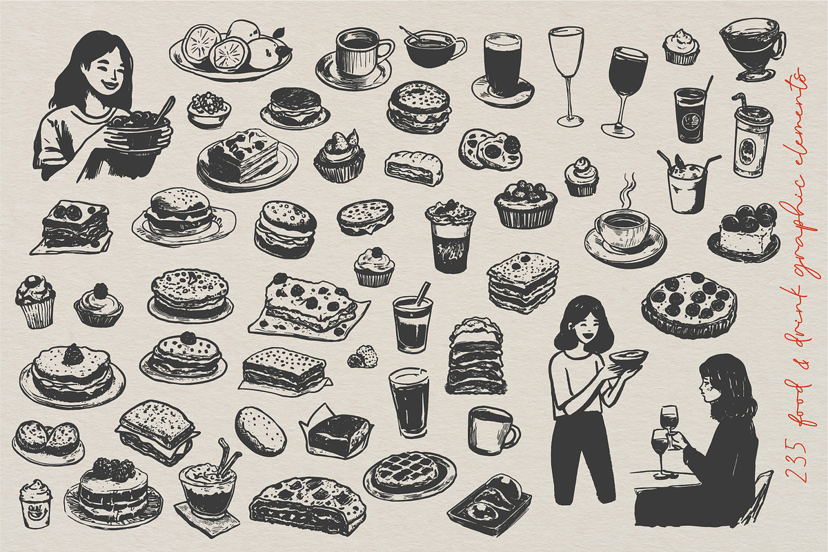 Hand-Drawn Food & Drink Illustration, a Food Illustration by La Petite Line Art (Photo 10 of 12)