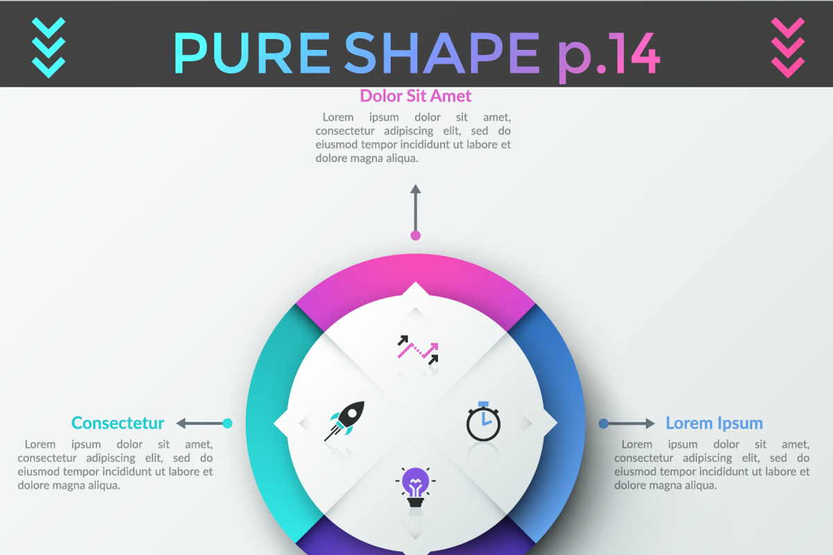 Pure Shape Infographic Bundle, a Presentation Template by Andrew Kras Design (Photo 3 of 26)