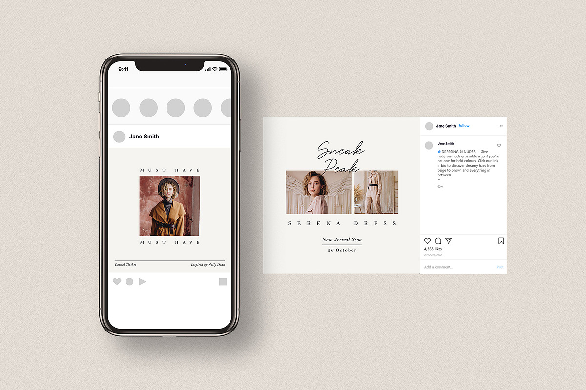 Minimalista - Social Media Pack, a Social Media Template by Vynetta (Photo 4 of 10)