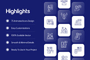 Animated Communication Icons, an Outline Icon by Prosymbols (Thumbnail 2 of 5)