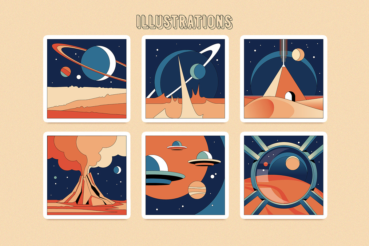 Space Chronicles Branding Collection, a Pattern Graphic by Polar Vectors (Photo 3 of 22)