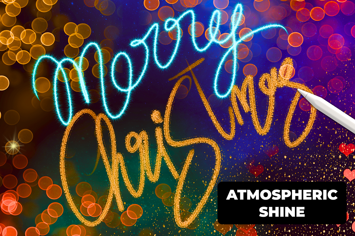 56 SHINE brushes for PROCREATE X5, a Brush Add-On by Graphics Resources (Photo 17 of 17)