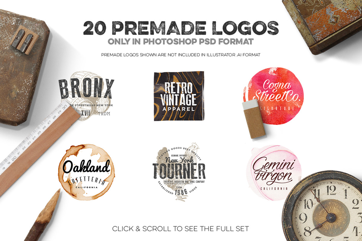 Logo Creation Kit Bundle Edition, a Branding & Logo Template by Graphicdome (Photo 28 of 41)