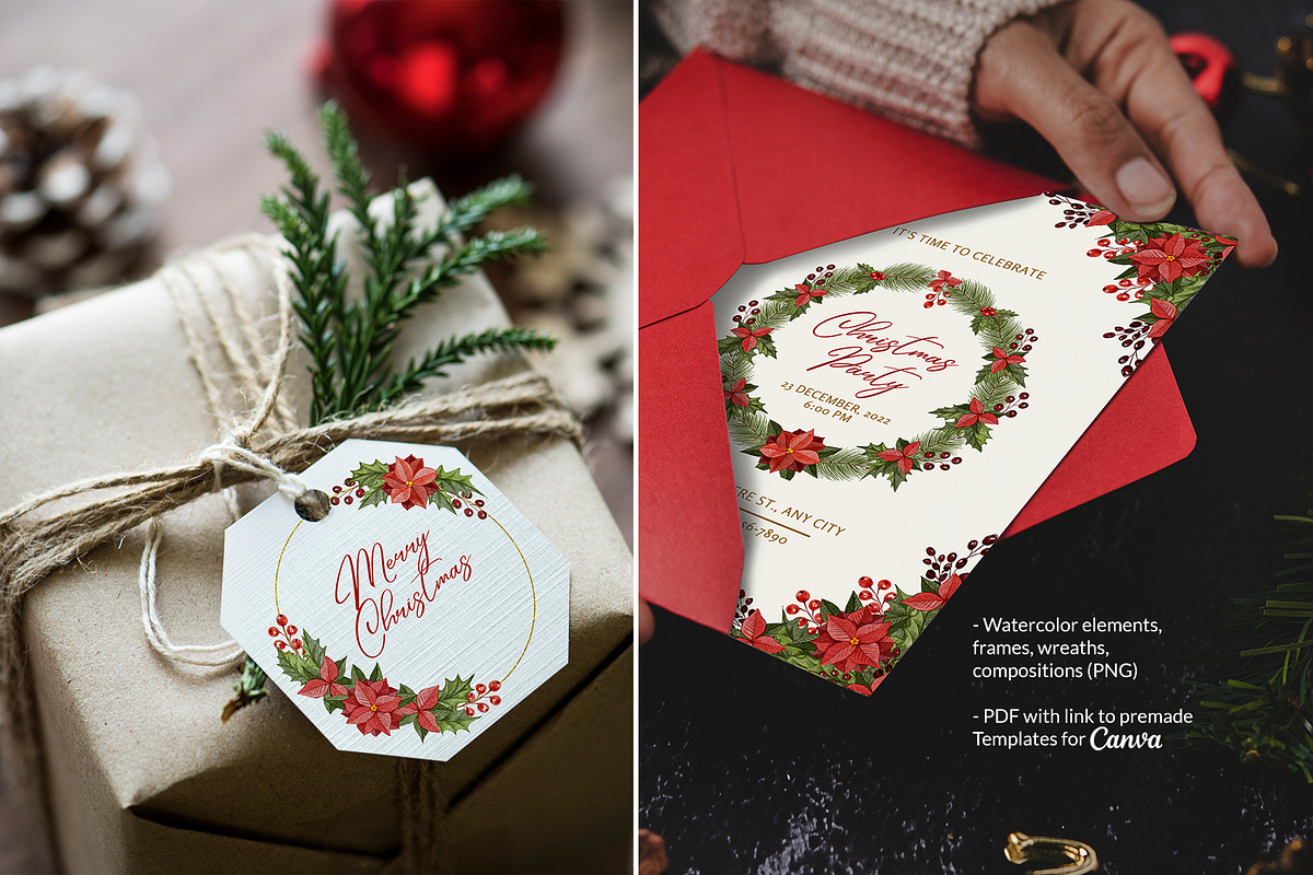 Christmas Florals, Poinsettia, an Object Graphic by ilonitta (Photo 2 of 18)