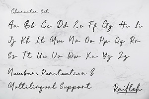 Railleh Handwriting Signature Font