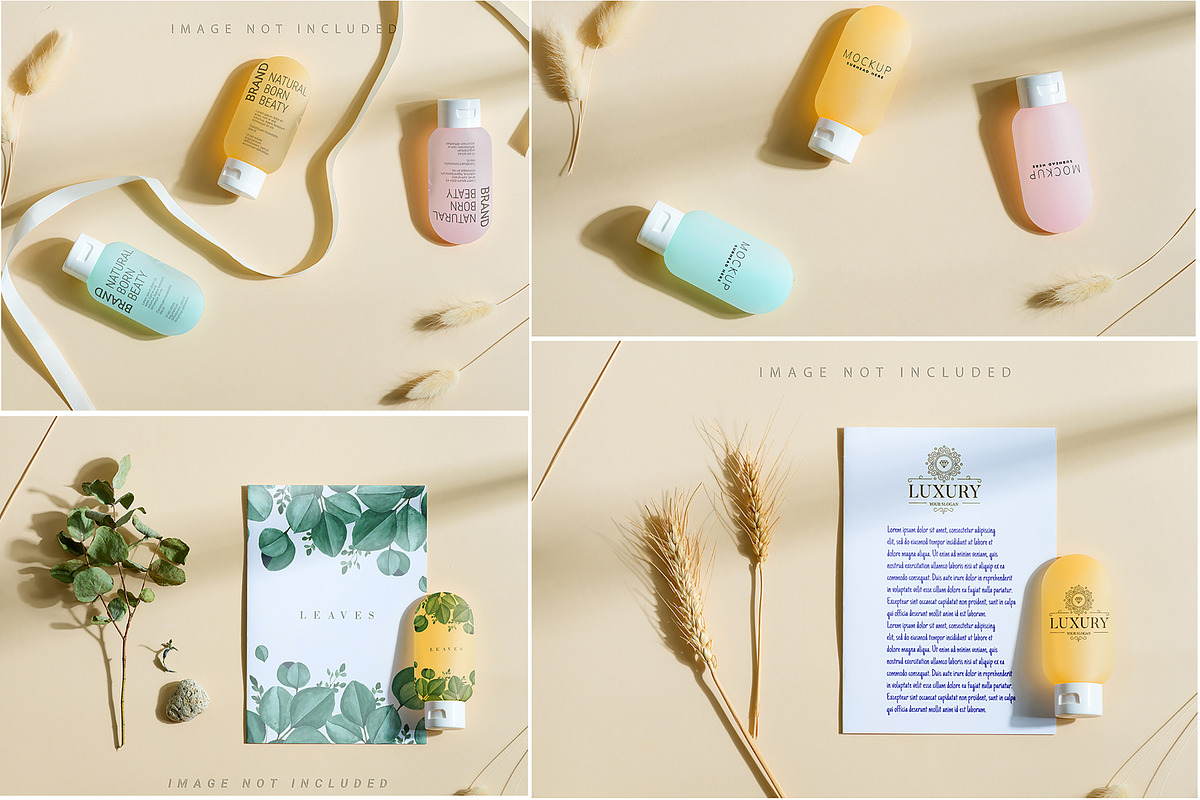 Cosmetic Tube Mockup Set, a Cups & Container Mockup by YuMyart (Photo 2 of 5)