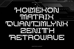 Skomelr Quantum Nanotech Font