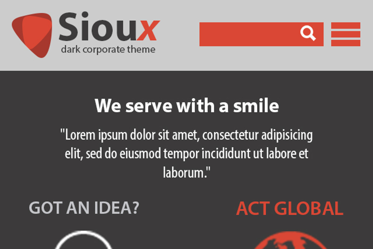 Sioux Dark Tempalte, a Websites & App Template by zheksha (Photo 5 of 5)