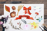 Flower Wreath and Floral Elements, an Illustration by artemyst (Thumbnail 2 of 4)
