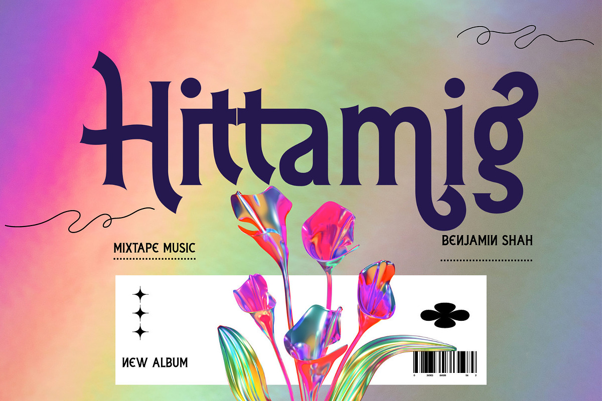 Hittamig - Aesthetic Serif Font, a Serif Font by 177Studio (Photo 1 of 6)