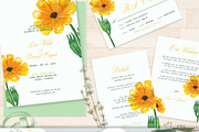 Sunflower Watercolor Wedding Suite, an Invitation Template by Love Design (Thumbnail 12 of 12)