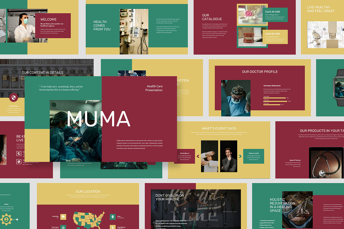 Muma : Health Business Keynote, a Presentation Template by Punkl Camp (Photo 1 of 16)