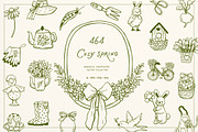 Whimsical Set Cozy Spring, a Seasonal Illustration by ViktoriyaD (Thumbnail 1 of 22)