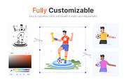 Flat Soccer Illustrations, a Sport Illustration by Vectors Market (Thumbnail 3 of 11)