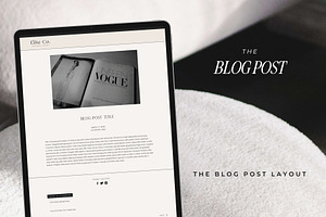 Showit Blog Template Design