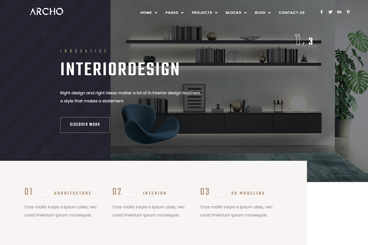 Architecture Interior Elementor Kit, a Landing Page Template by Elite Templates (Photo 3 of 13)