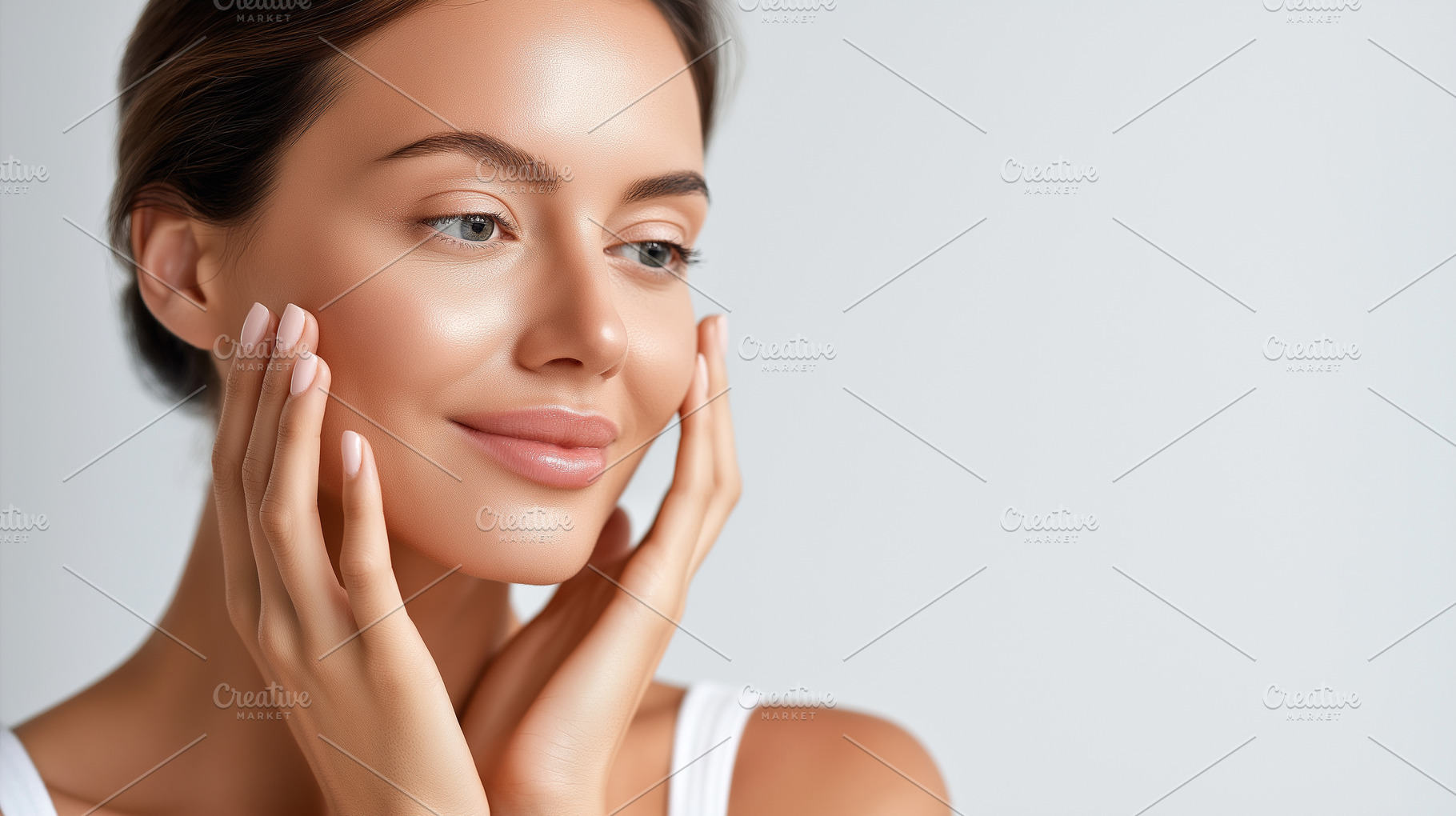 Beautiful woman with glowing skin, a Beauty & Fashion Photo by MistyDay