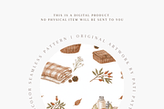 Autumn Picnic Seamless Pattern, a Pattern Graphic by Pati Charm Studio (Thumbnail 4 of 6)