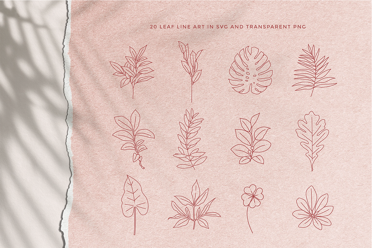 Floral Logo Line Art Set, an Illustration by Rough Edges Supply Co. (Photo 4 of 11)