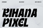 CS Rihana Pixel, a Sans Serif Font by Craft Supply Co. (Thumbnail 1 of 8)