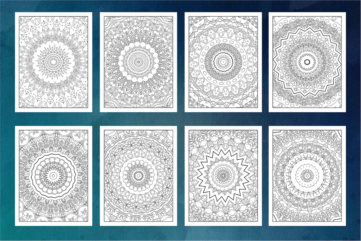 500 UNIQUE MANDALA COLORING PAGES, a Decorative Illustration by ElimesherStudio (Photo 2 of 11)
