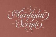 Mardigare - Luxury Script, a Script Font by Sarid Ezra (Thumbnail 8 of 11)