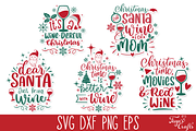 Funny Christmas Wine SVG Bundle, a Food Illustration by Anastasia Feya (Thumbnail 4 of 9)