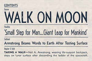 Newshound - Vintage Newspaper Font