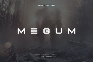 Megum, a Font by garismantra