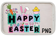Happy Easter PNG, Bunny Block Letter, an Illustration by Black Bird Studio (Thumbnail 2 of 3)