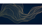 Water And Waves Golden Backgrounds, a Background Graphic by Marylia (Thumbnail 10 of 22)