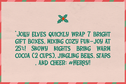 Jingle Cheer | Hand Drawn Festive, a Handwritten Font by gracetype_studio (Thumbnail 5 of 12)