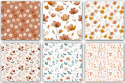Minimal Boho Flowers Seamles Pattern, a Pattern Graphic by DreamCafeArt (Thumbnail 2 of 7)