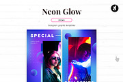 Neon glow social media graphic, a Social Media Template by Chanut is industries (Thumbnail 6 of 11)