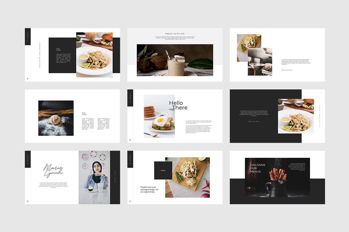 Foodie PowerPoint Template, a Templates & Theme by Angkalimabelas (Photo 5 of 6)
