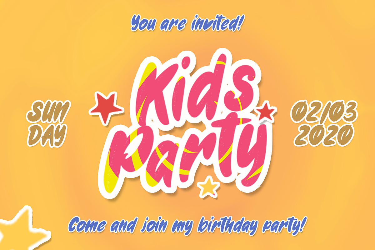 Gweneth - Playful Children Typeface preview 4