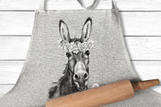 Donkey and windmill clipart, an Animal Illustration by Artmanata (Thumbnail 11 of 11)