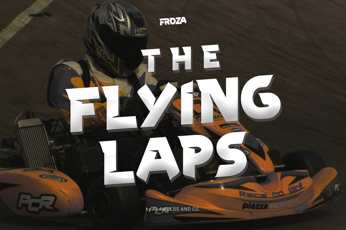 Froza - racing Display Font, a Handwritten Font by Flawless And Co (Photo 5 of 10)