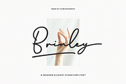 Brinley - Modern Handwritten Font, a Script Font by Flawless And Co (Thumbnail 1 of 10)