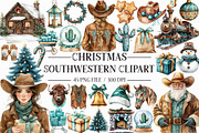 Southwestern Christmas Watercolor Cl, an Illustration by Libby Wishes (Thumbnail 1 of 7)
