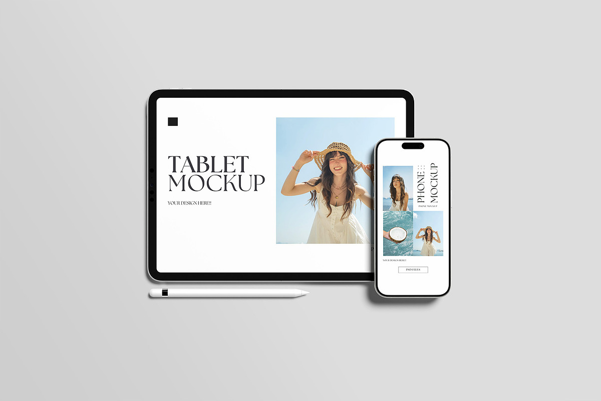 Tablet and Phone Mockup, an iPhone Mockup by Graphiculon (Photo 4 of 11)