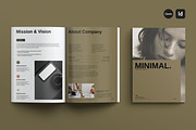 Simple Minimal Template, a Resume Template by Creatiya Type (Thumbnail 1 of 6)