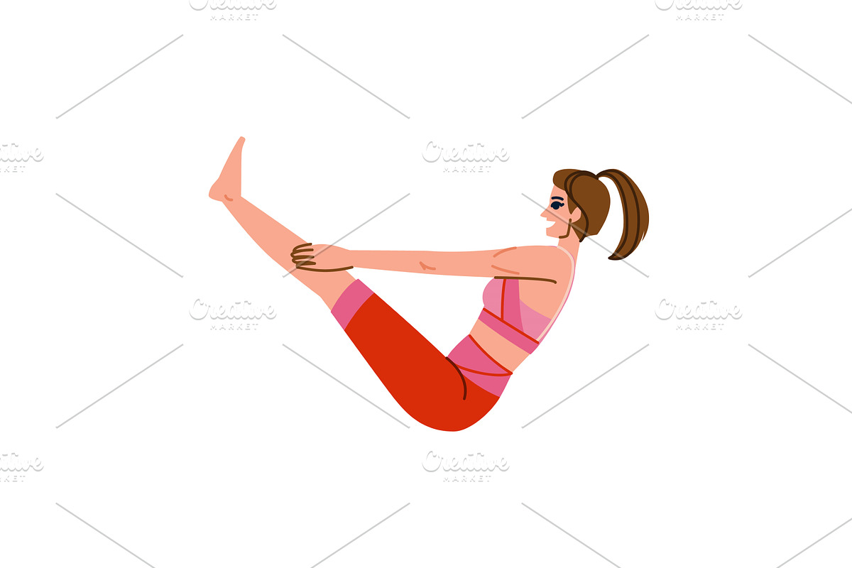 Young woman practicing paripurna, a Sport Illustration by pikepicture