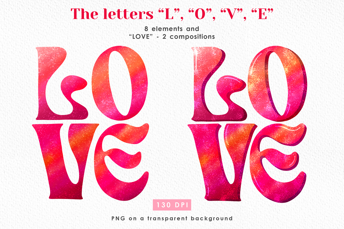 Valentines day clipart, red love art, an Illustration by Harmony Draws (Photo 7 of 7)