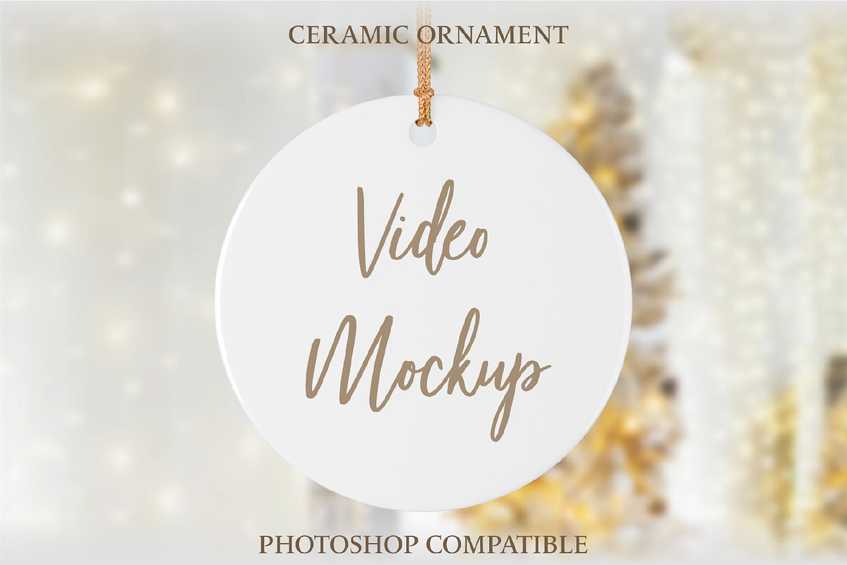 Ceramic Ornament Video Mockup, a Cups & Container Mockup by MockupsBox (Photo 1 of 5)