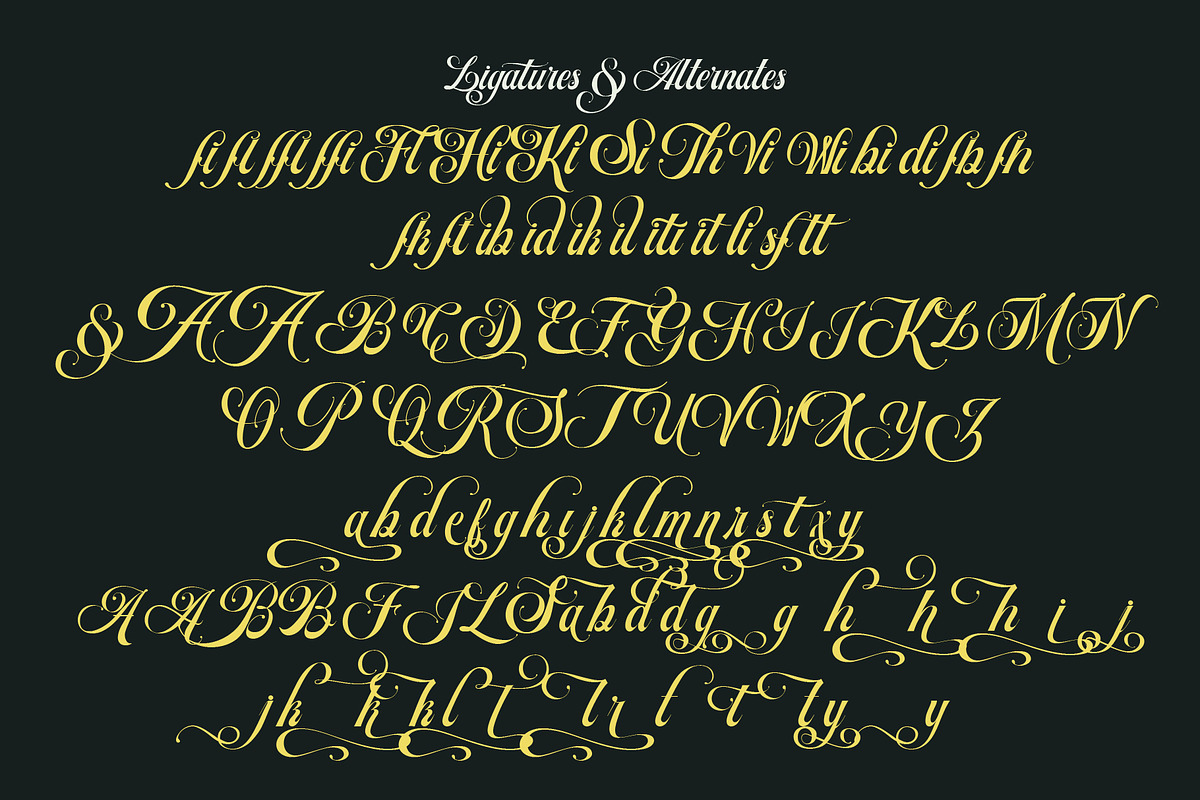 Artheria Classic Script, a Script Font by Fortunes Co (Photo 8 of 13)